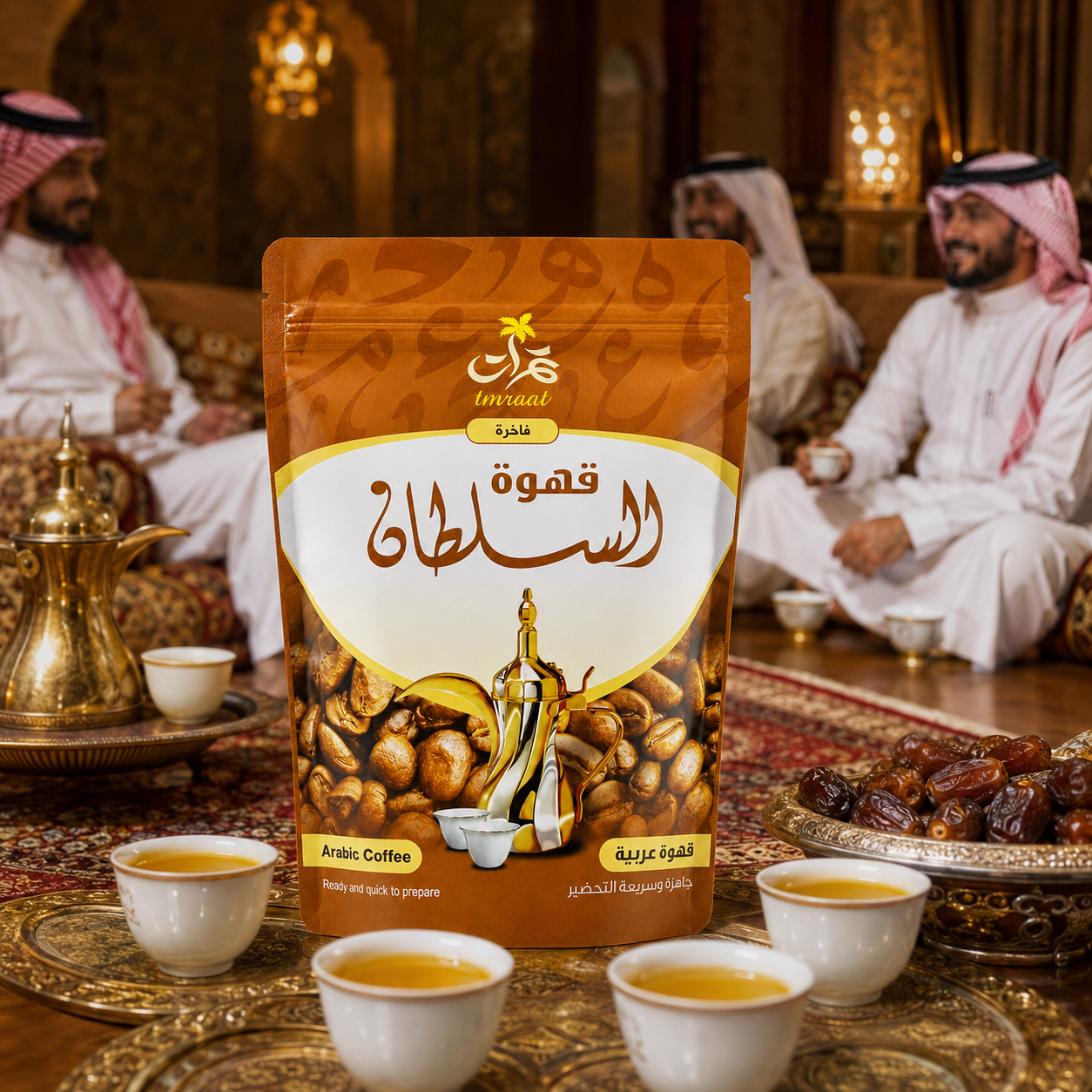   قهوة عربية فاخرة سريعة التحضير - السلطان 200 جرام 