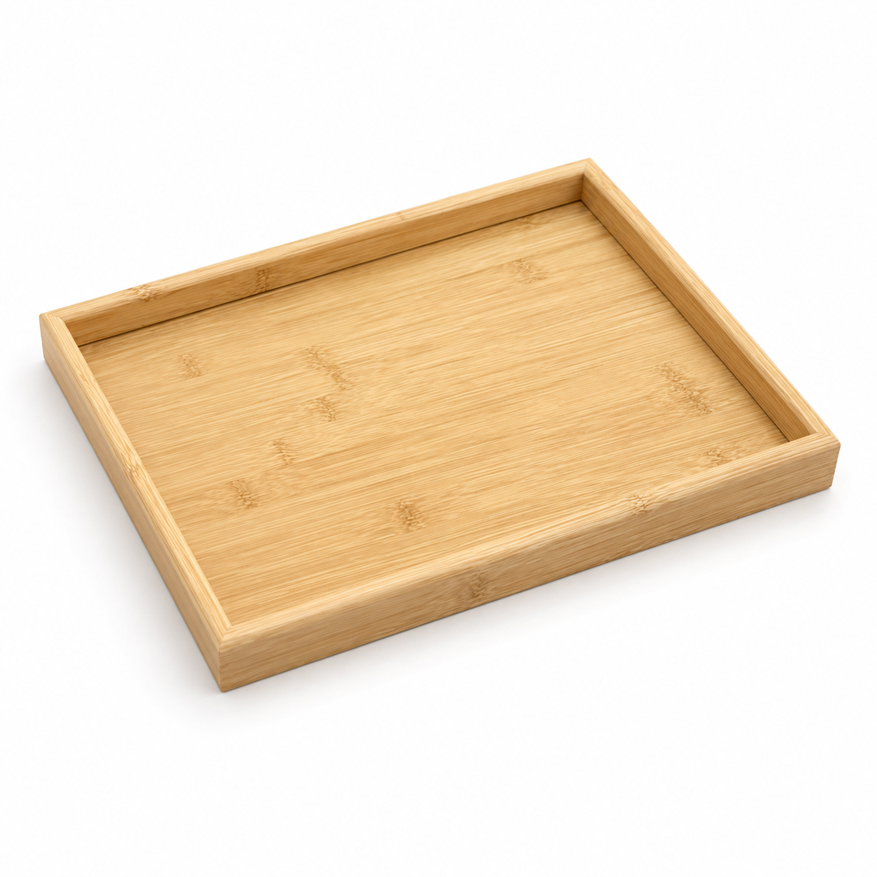  Rectangular Wooden Tray + Glass Yerba Mate Cup Set with Wooden Base and 6 Glass Straws – 6 Cups 