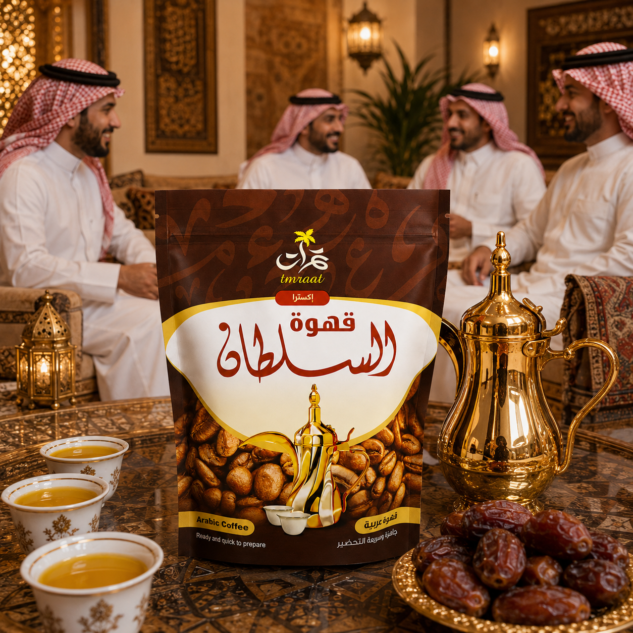   قهوة عربية فاخرة سريعة التحضير إكسترا - السلطان 500 جرام 