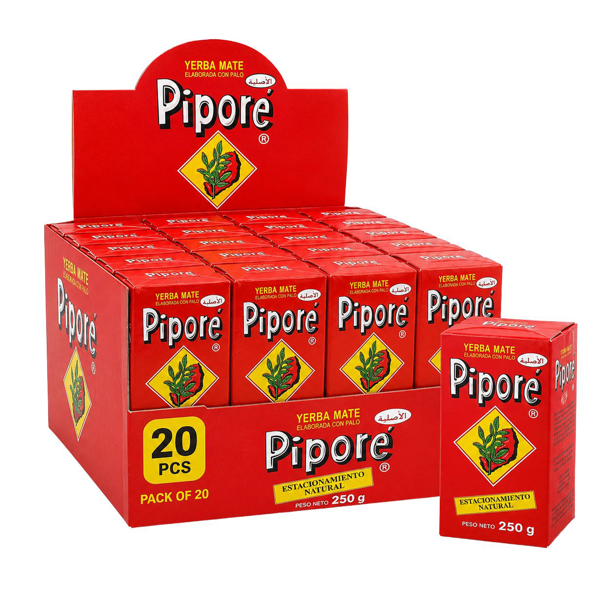  Pipore Classic Argentine Yerba Mate Set 20 Pieces - by Pipore 250 g per Piece 