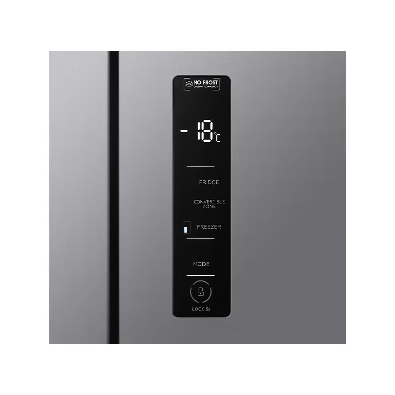 ثلاجة جنرال سوبريم دولابي 4 أبواب 18.1 قدم انفرتر - استيل - موديل GSX184SXI
