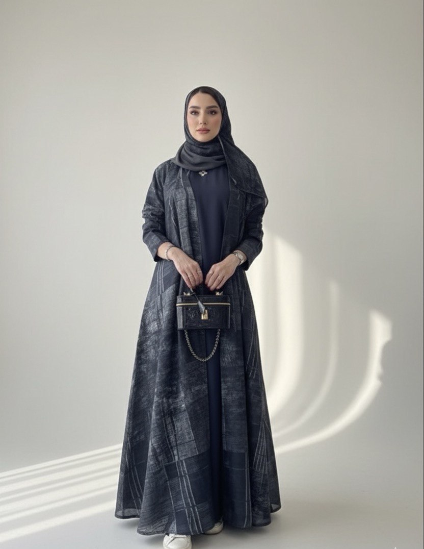  عباية لنن طباعه 