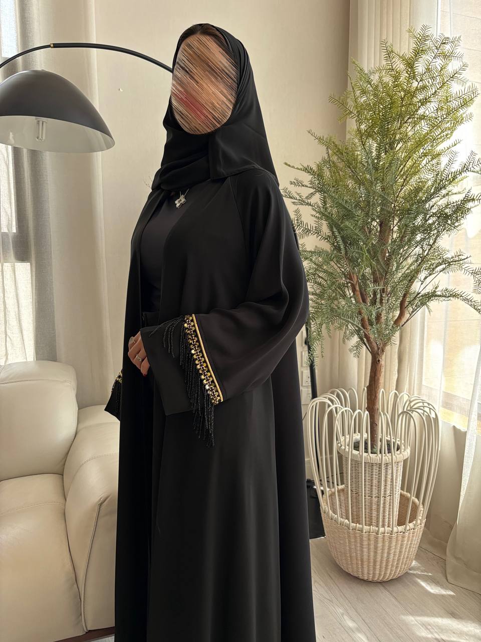  عباية حرير كوري 