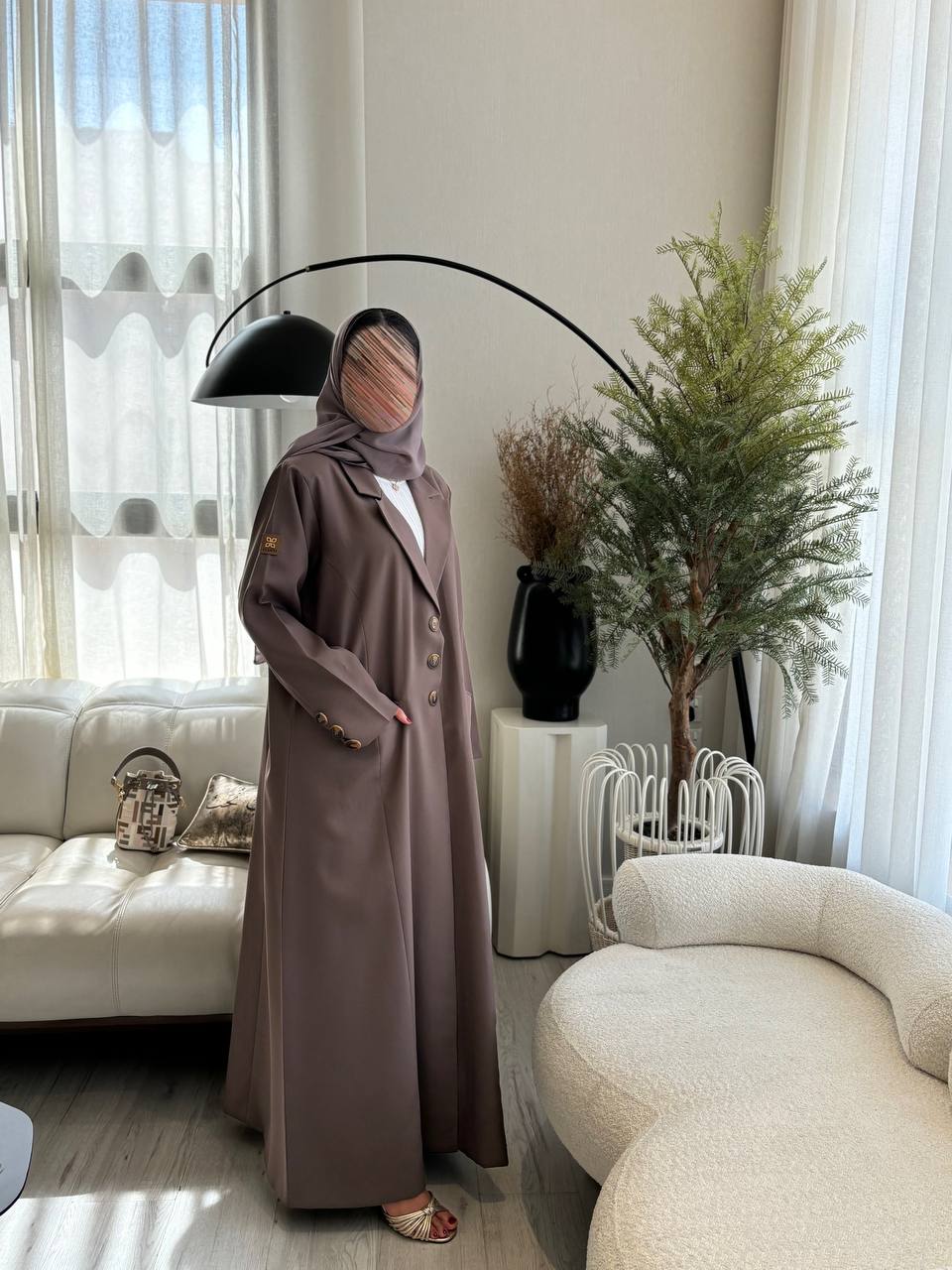  عباية كتان بليزر رسمي 