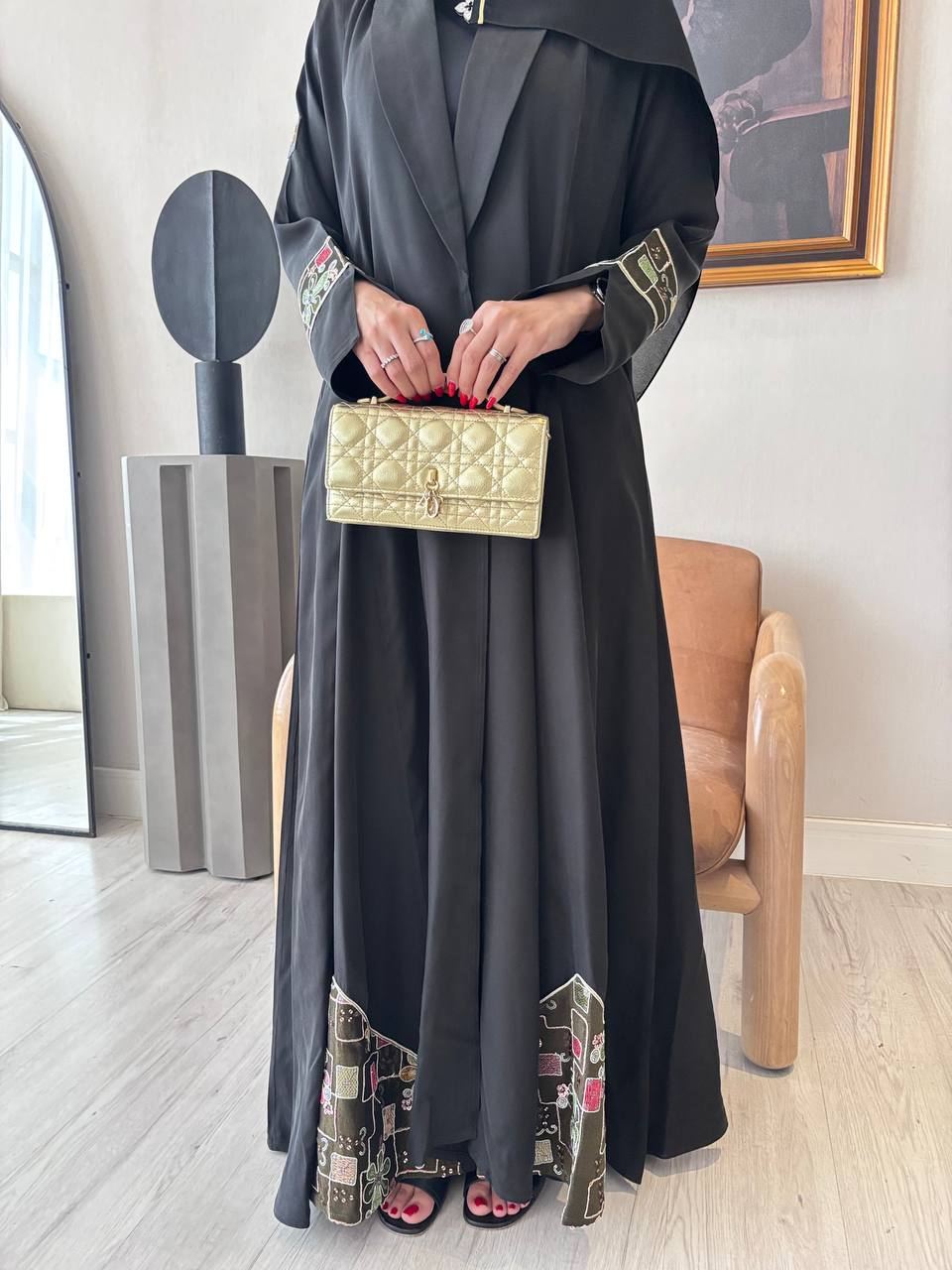  عباية كريب بتدخيلات تفته 