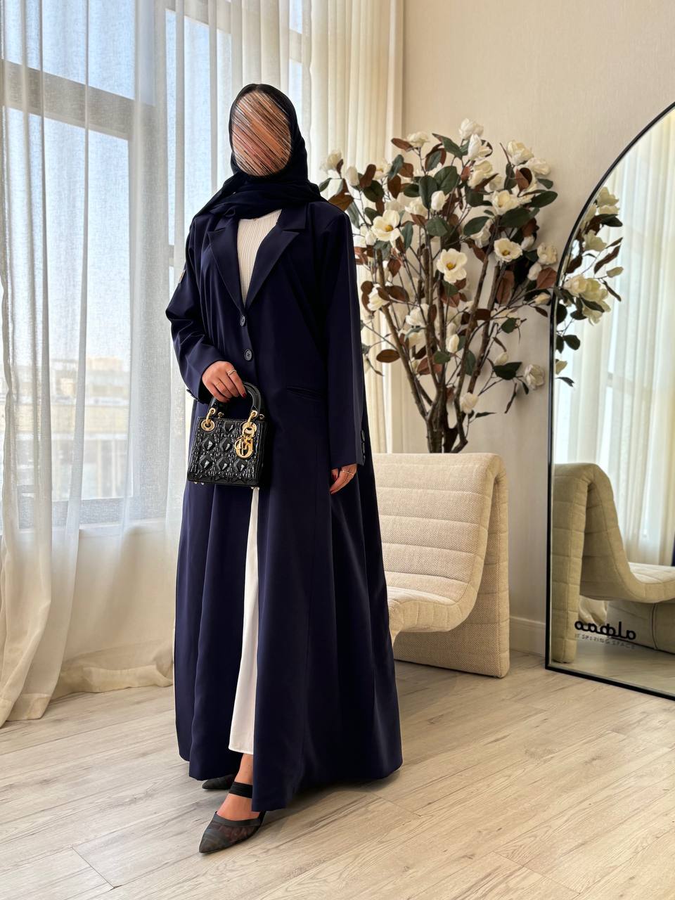  عباية كتان بليزر رسمي 