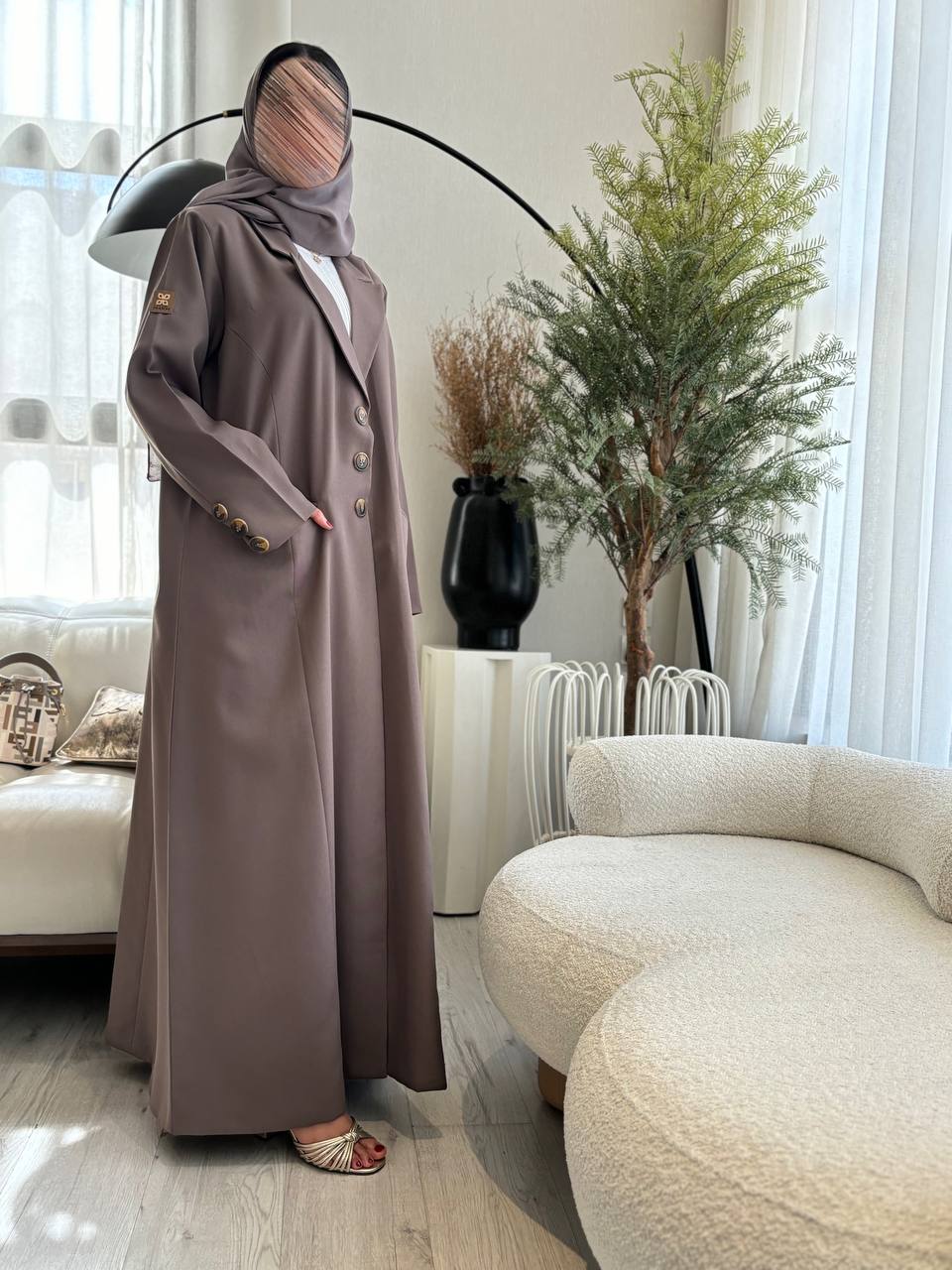  عباية كتان بليزر رسمي 
