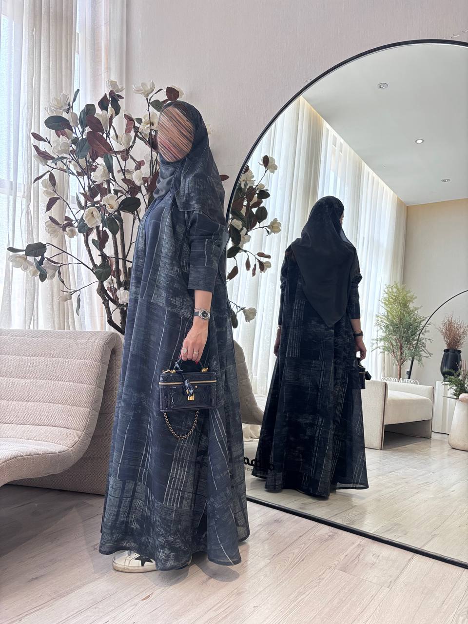  عباية لنن طباعه 