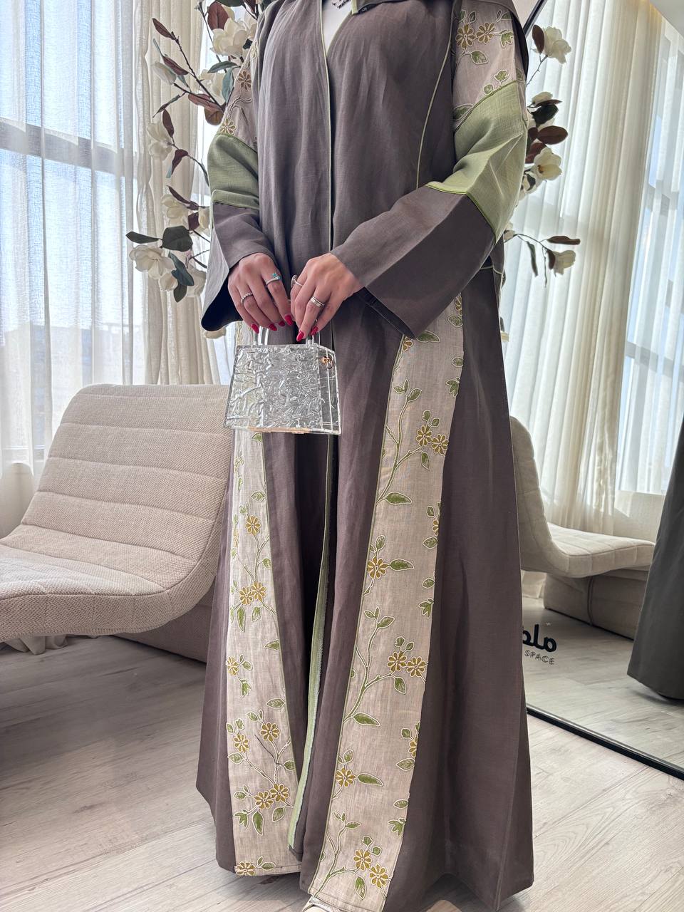  عباية لنن 