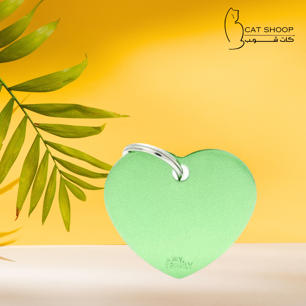 ميدالية للحيوانات الاليفة علي شكل قلب 