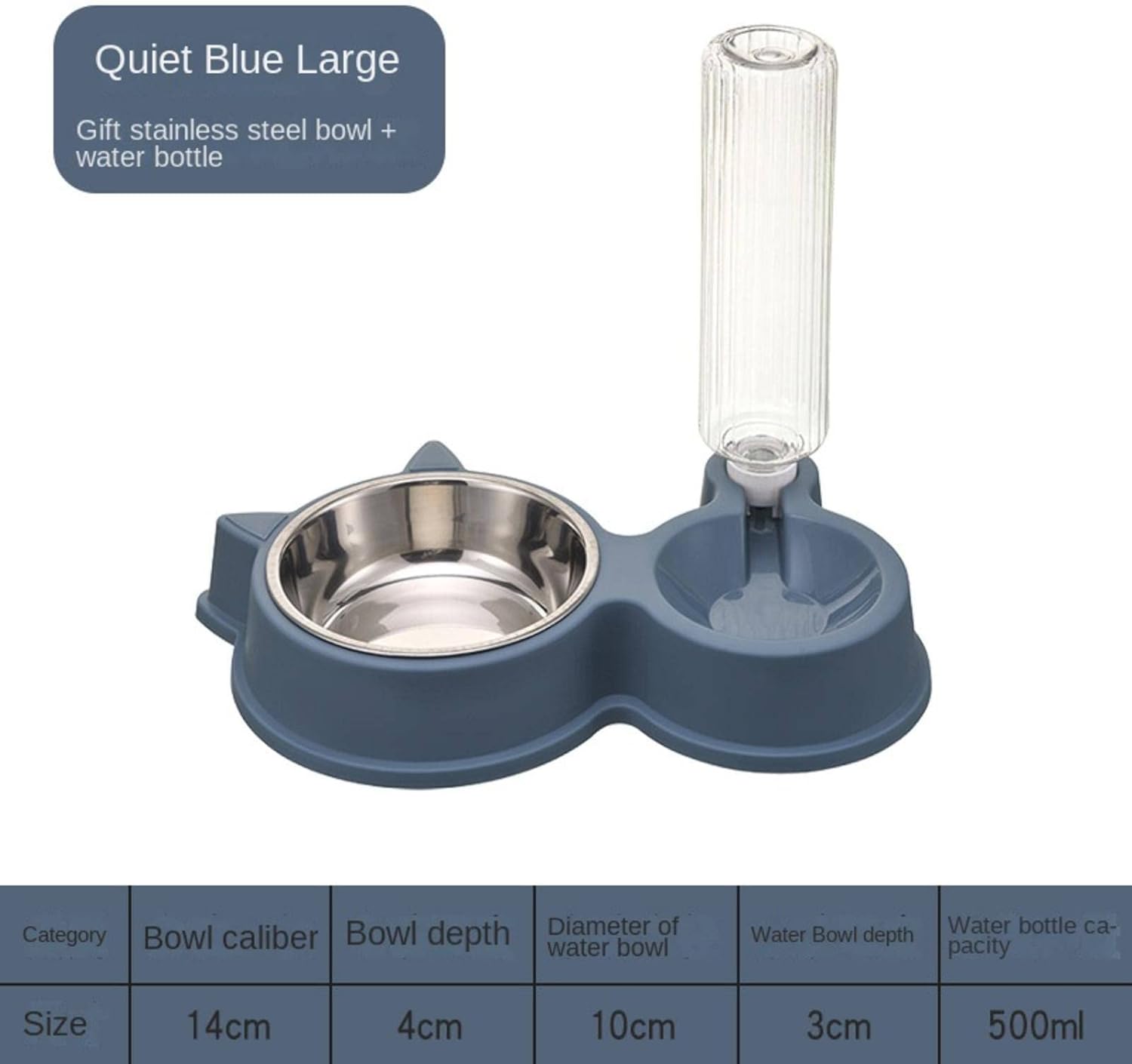  مأكلية & مشربية 500ml للقطط  
