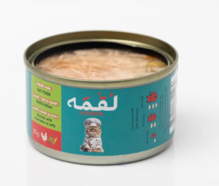  الدجاج و الخضار بالجيلي من لقمة 85g 