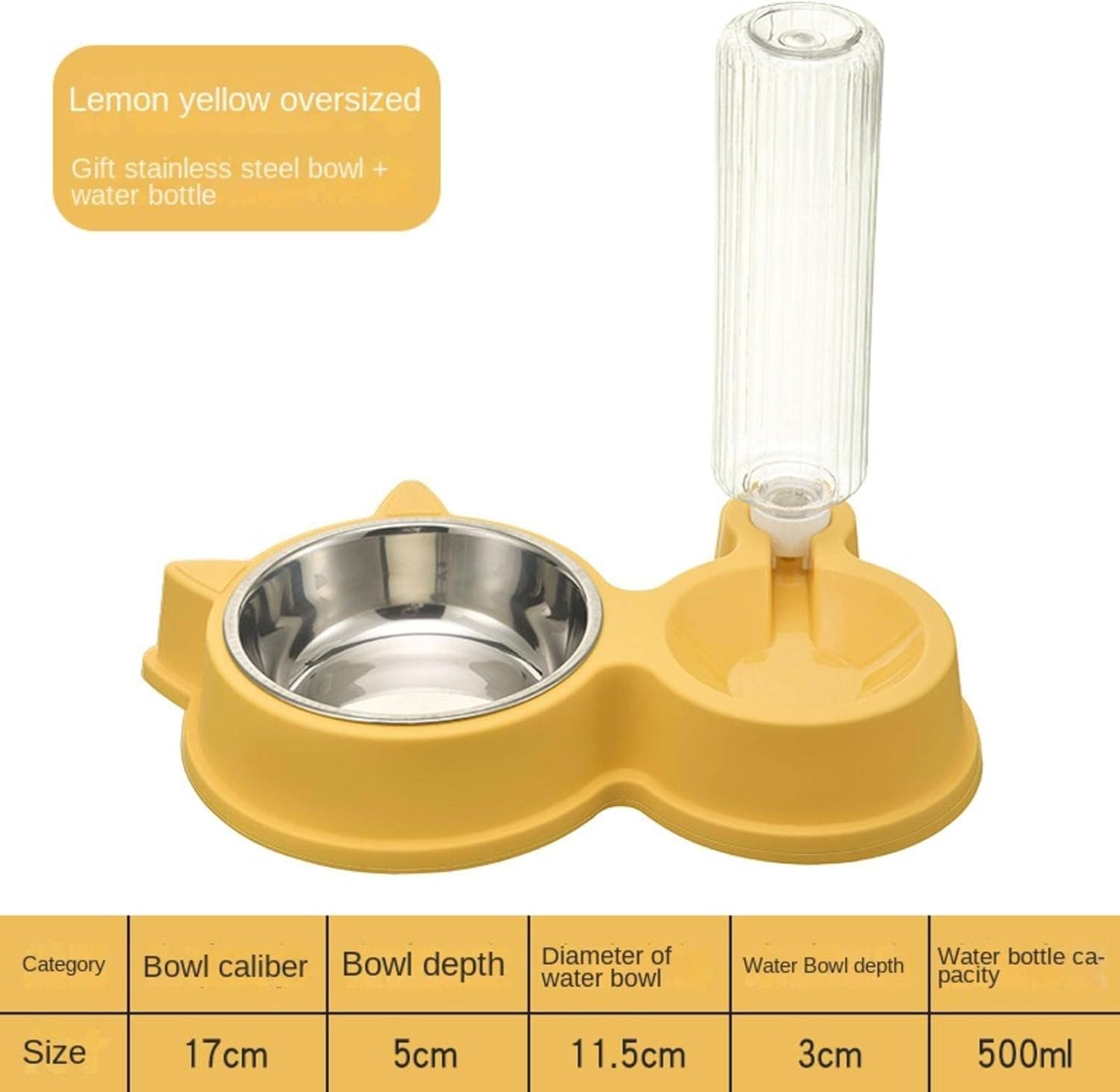  مأكلية & مشربية 500ml للقطط  