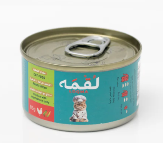  الدجاج و الخضار بالجيلي من لقمة 85g 
