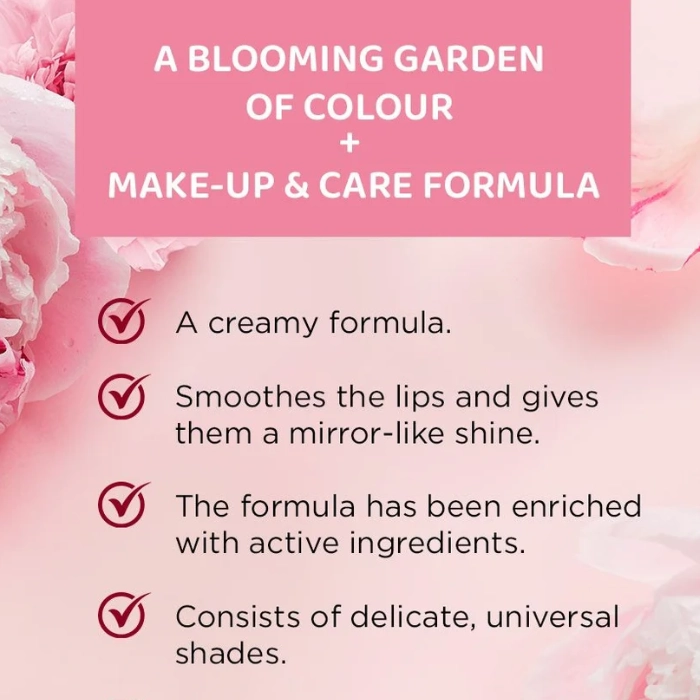  Flower Garden Lip Gloss 01 Delicate Rose 4.5ml - Eveline 