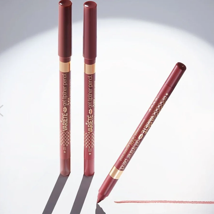  Eveline Waterproof Gel Lip Liner Dark Rose 03 