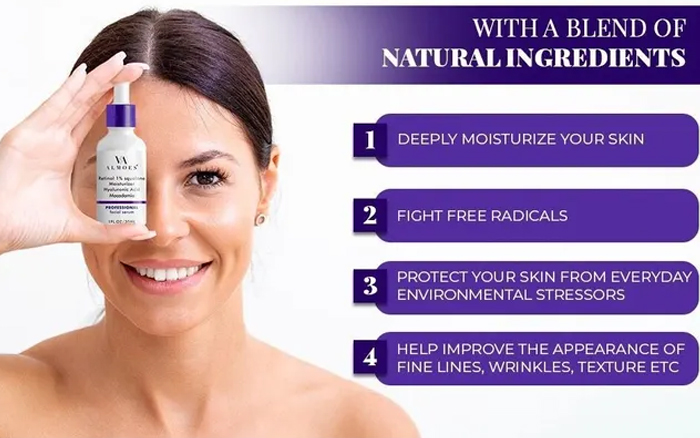  Retinol 1% Squalane Anti-Aging & Firming Serum 30ml - Almoes 