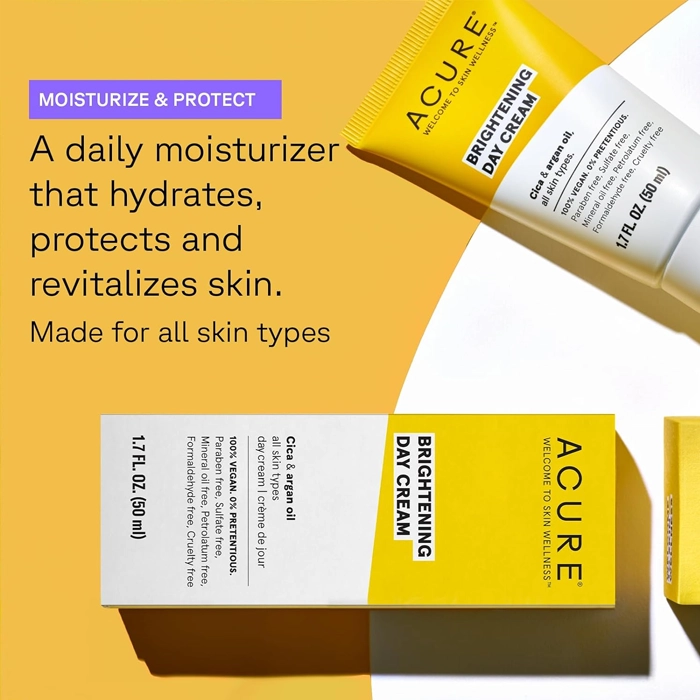  Brightening Day Cream with Argan Oil and Cica - Acure 