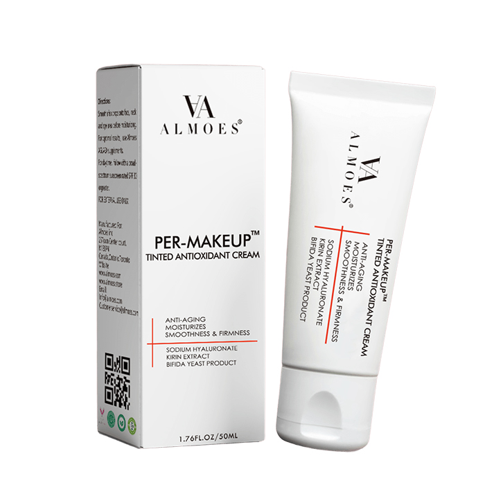  Moisturizing cream for the skin with a nourishing formula before makeup, antioxidant 50 ml - Almoes 
