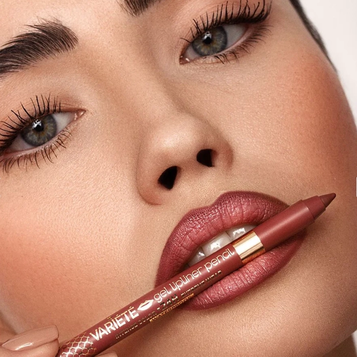  Eveline Waterproof Gel Lip Liner Dark Rose 03 