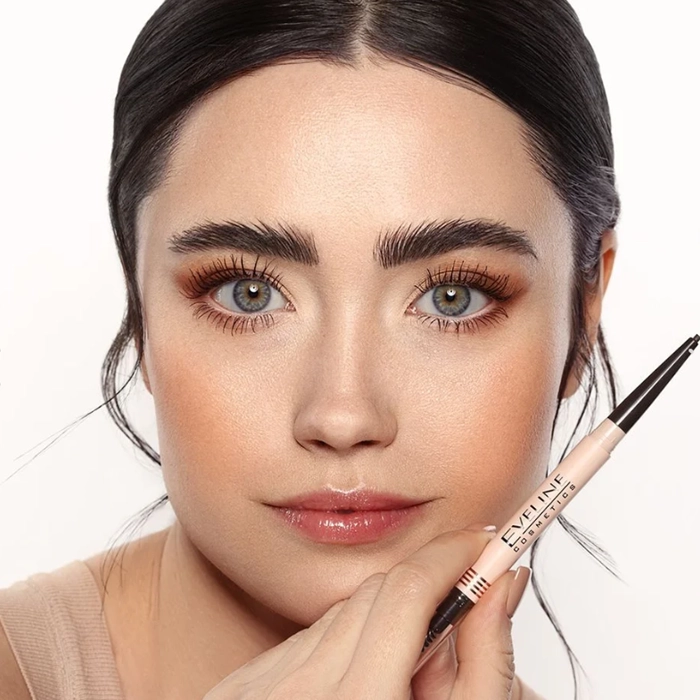  Eveline Brow & Go Eyebrow Pencil Dark Grey 