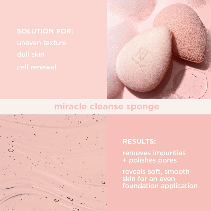  Sponge and facial cleanser and skin care tool - Real Techniques 