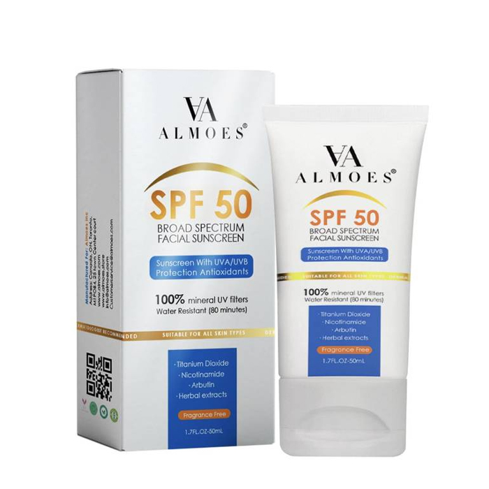  Sunscreen for all skin types with SPF 50 / 50 ml - almoes 