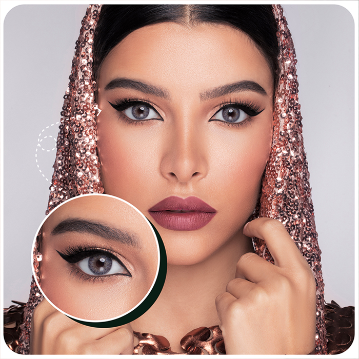  وندر لوك -  10عدسات تجميلية شهرية لون آش - 