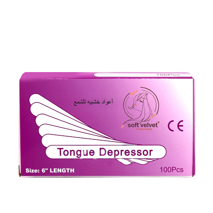  اعواد خشبية لفرد الشمع 100 قطعة - سوفت فلفيت 