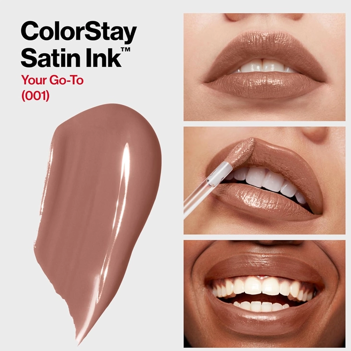  Colorstay Satin Ink Liquid Lipstick 001 Your Go To - Revlon 