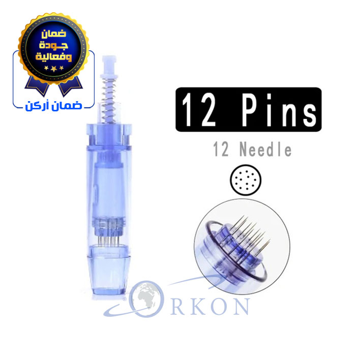 رأس ديرما بن لتحفيز إنتاج الكولاجين و علاج شحوب البشرة 12 إبرة