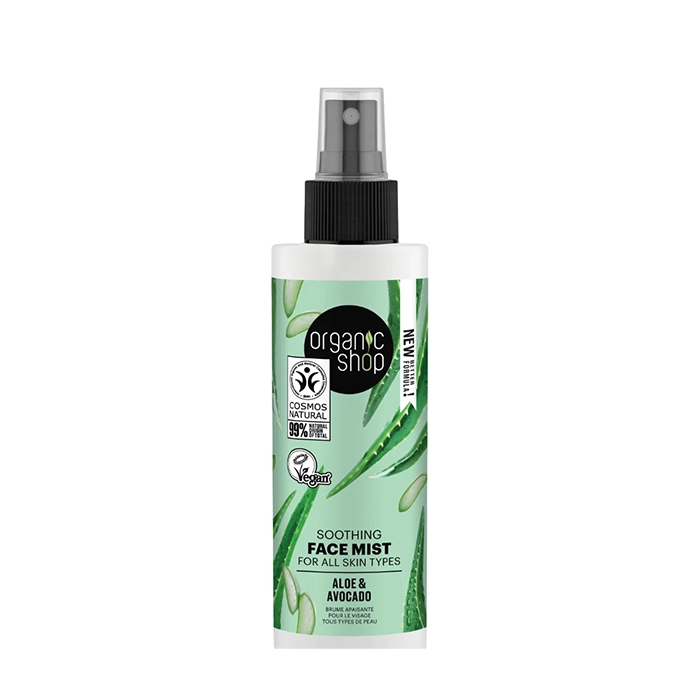  Organic Shop Aloe & Avocado Face Mist | Soothing Facial Spray 