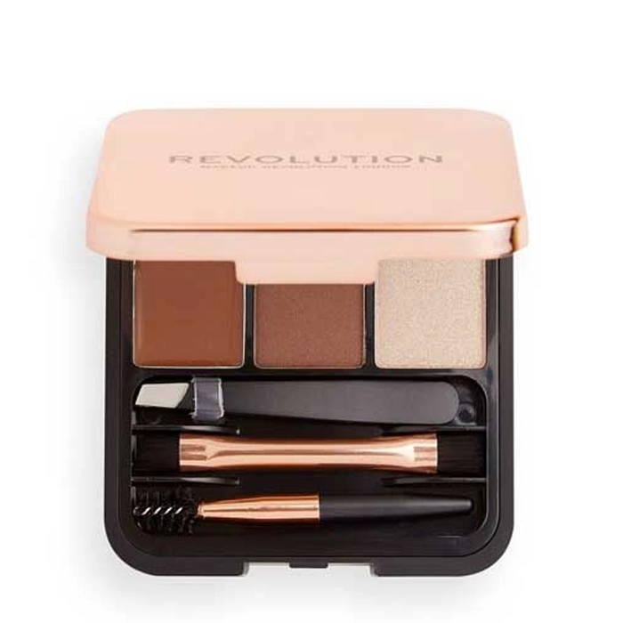  Medium Brown Eyebrow Sculpting Kit - Revolution 