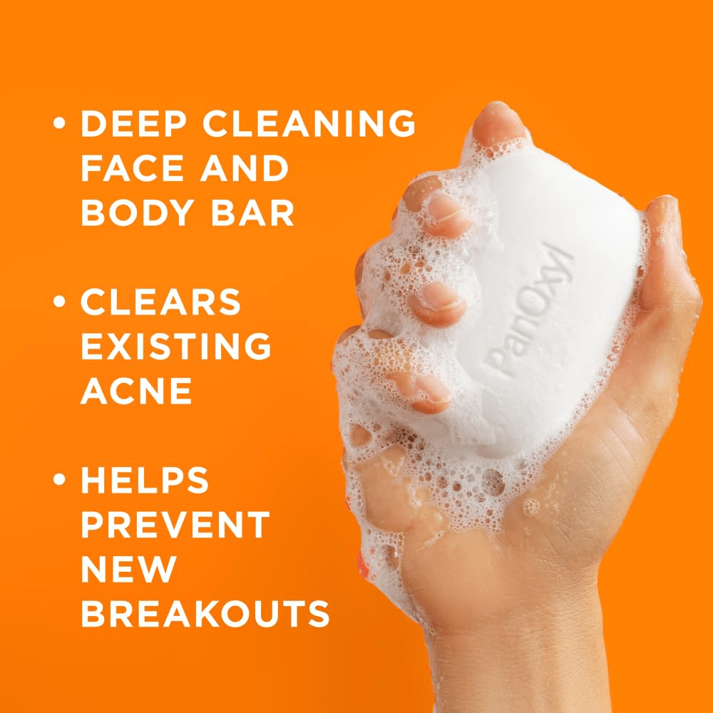  PanOxyl 10% Benzoyl Peroxide Acne Treatment Facial Cleansing Soap 113g 
