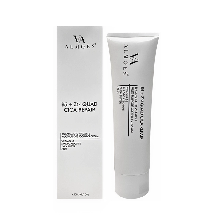  Quadruple Repair Cream with Vitamin B5, Zinc and Navel 100g - Almoes 