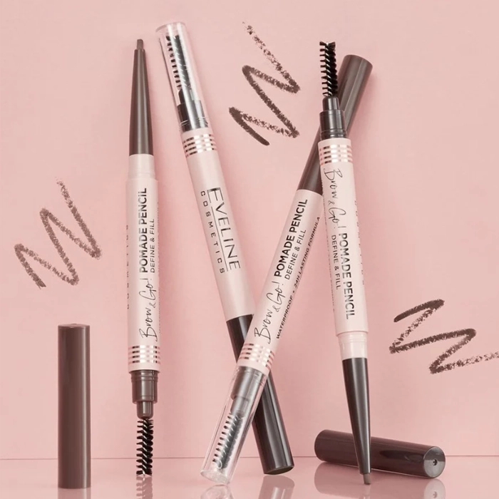  Eveline Brow & Go Eyebrow Pencil Dark Grey 