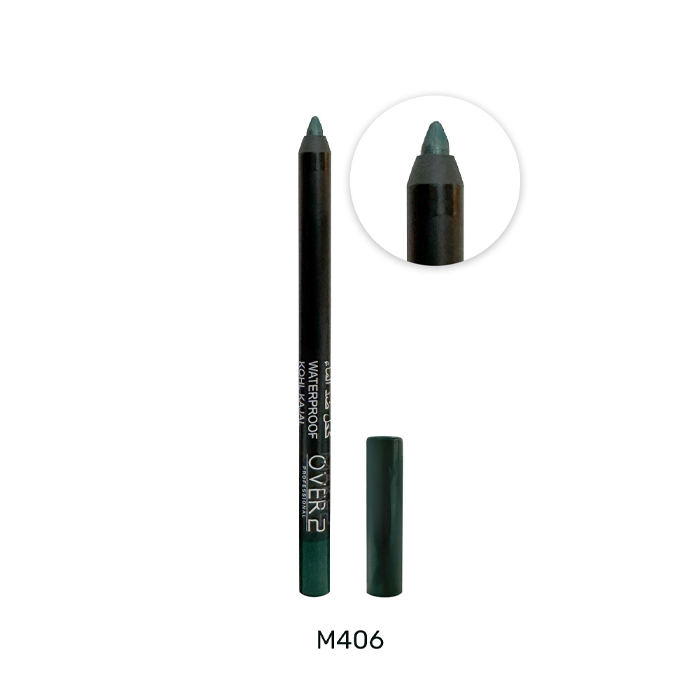  قلم كحل كاجال لرسم وتحديد العيون اخضر غامق M406 - ميك اوفر 22 