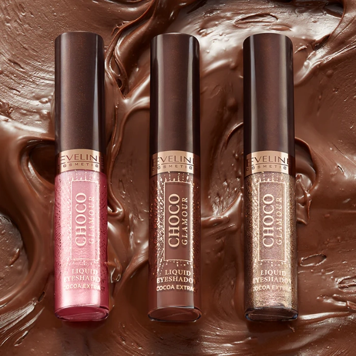  Choco Glamour Liquid Eyeshadow Rose Shimmer No. 4/6.5ml - Eveline 