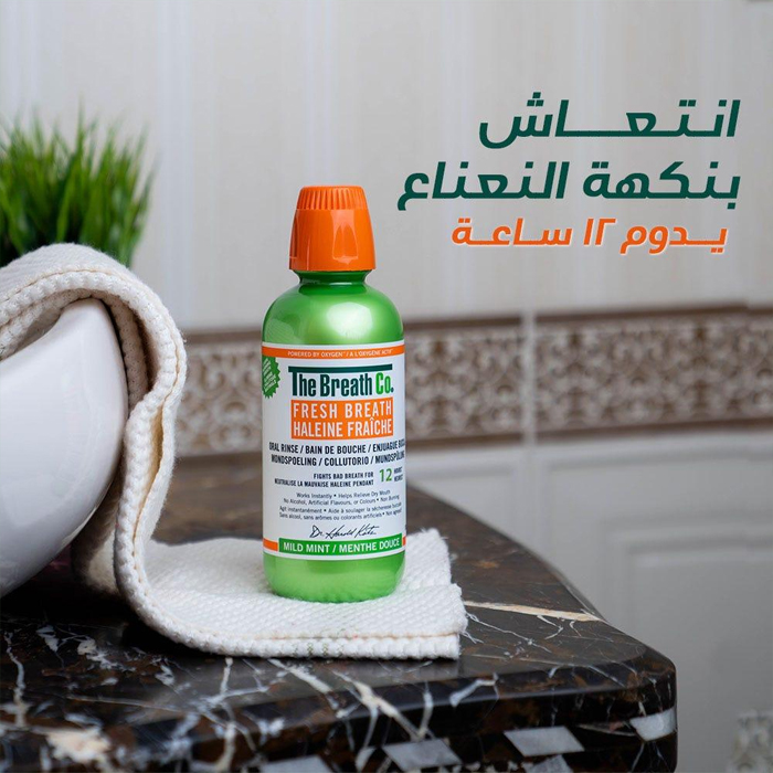  TheraBreath Fresh Breath Mild Mint Mouthwash (12-Hour Effect) – 473 ml 