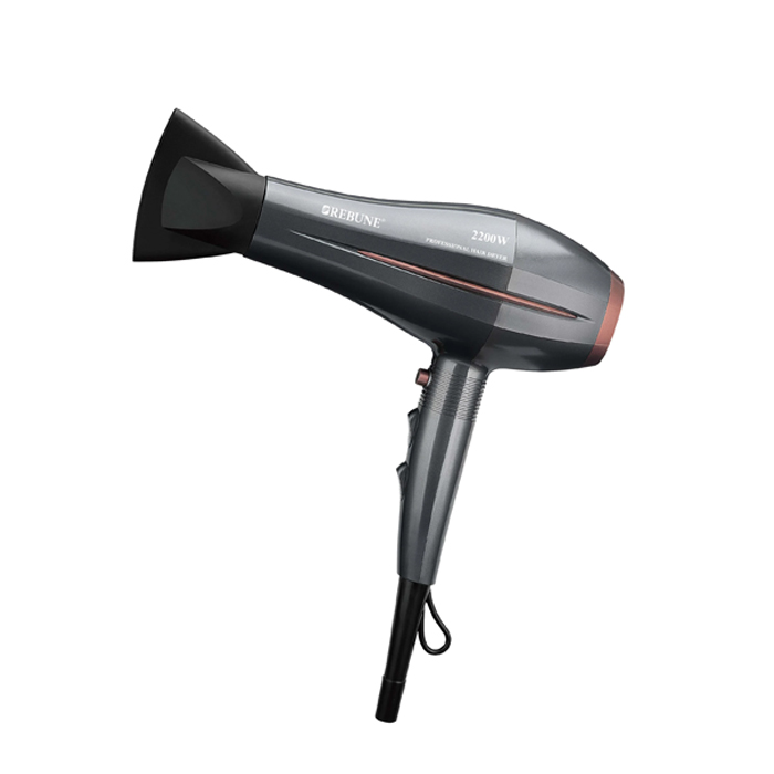  Professional 2200W Hair Dryer - Black - RE-2177 - Rebune 