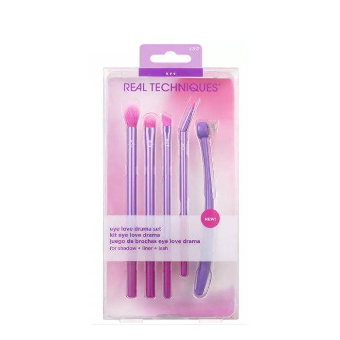  Real Techniques I Love Drama Eye Brush Set | Flawless Eye Makeup Tools 