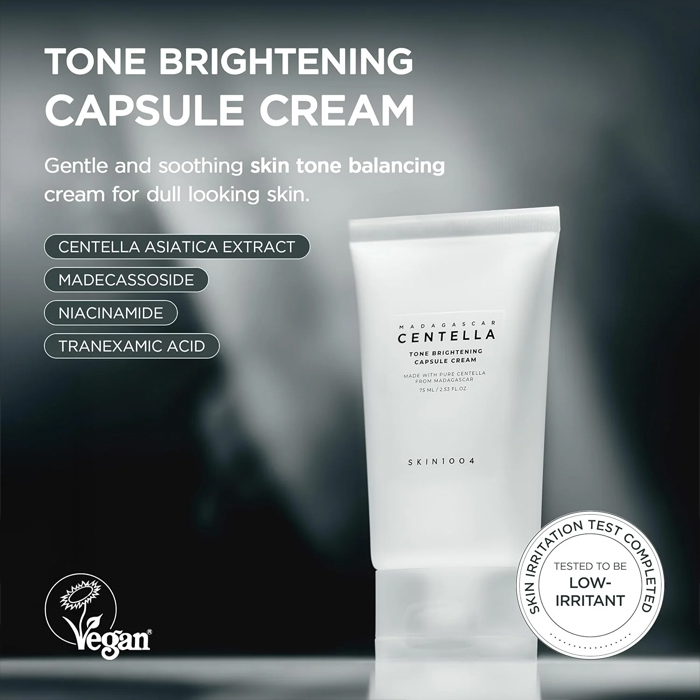  Centella Madagascar Skin Lightening Cream 75ml - Skin 1004 