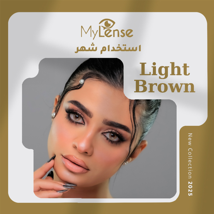  Light Brown Monthly Cosmetic Contact Lenses - My Lens 