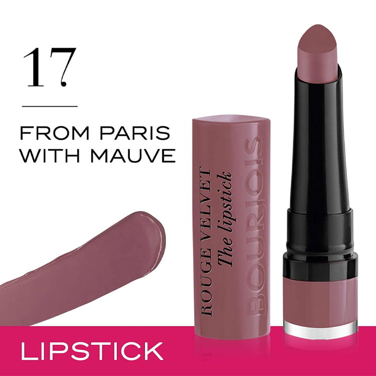  Noha Nabil mauve Lipstick Velvet Pulp Stick Noha 17 / 2.4 gm - Bourjois OA1570 