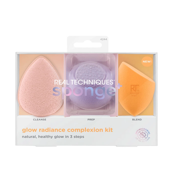  Glow Radiance Skin Sponge Set - Real Techniques 