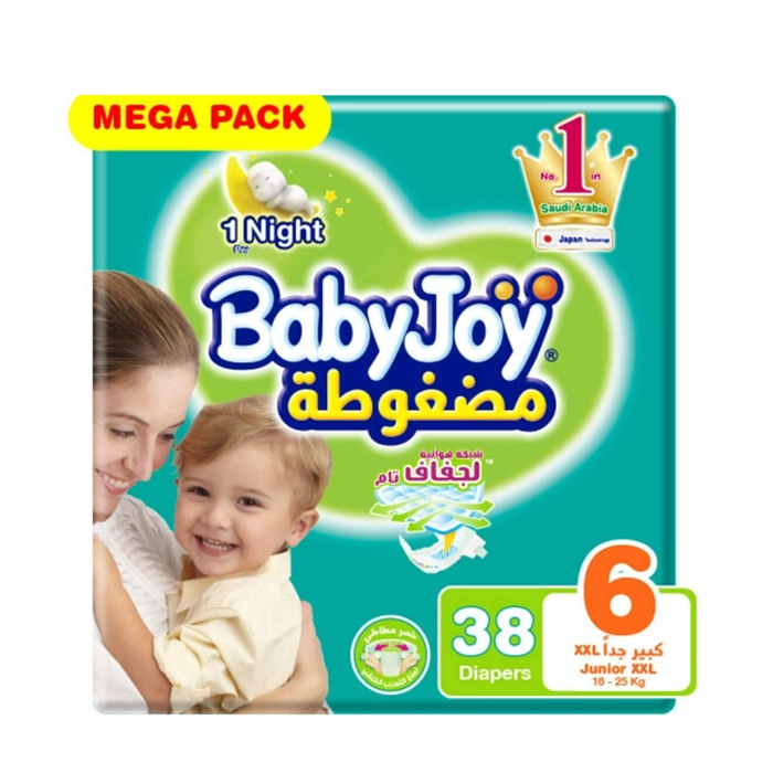  Compressed diapers with air mesh for complete dryness No. 6 / 38 diapers - BabyJoy 