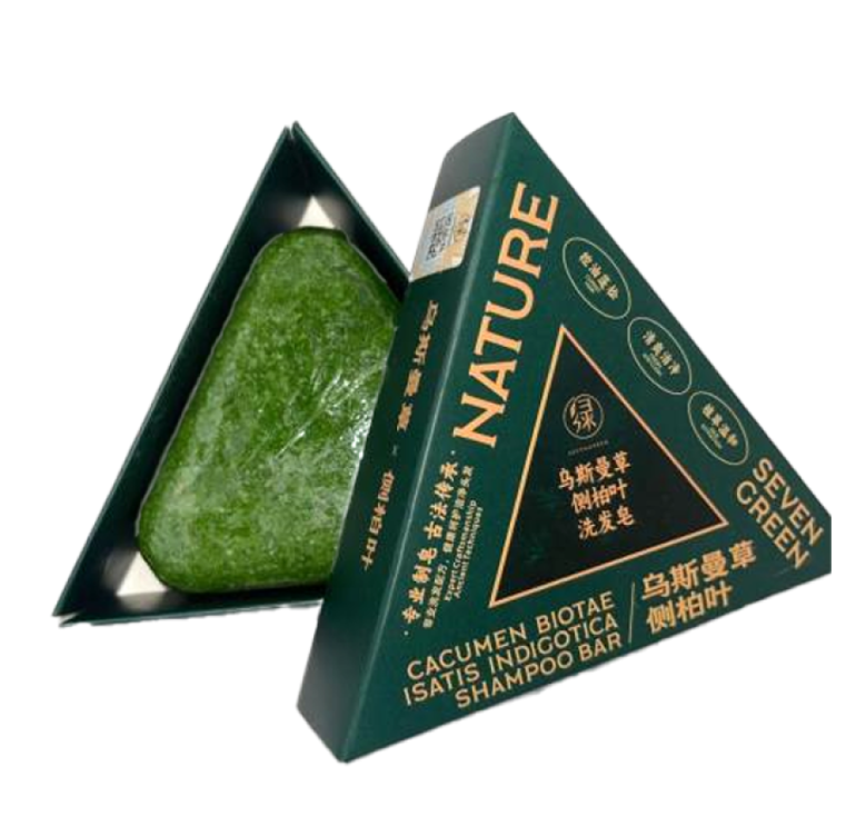  Seven Green Natural Herbal Soap to Promote Hair Growth and Reduce Hair Loss 120g 