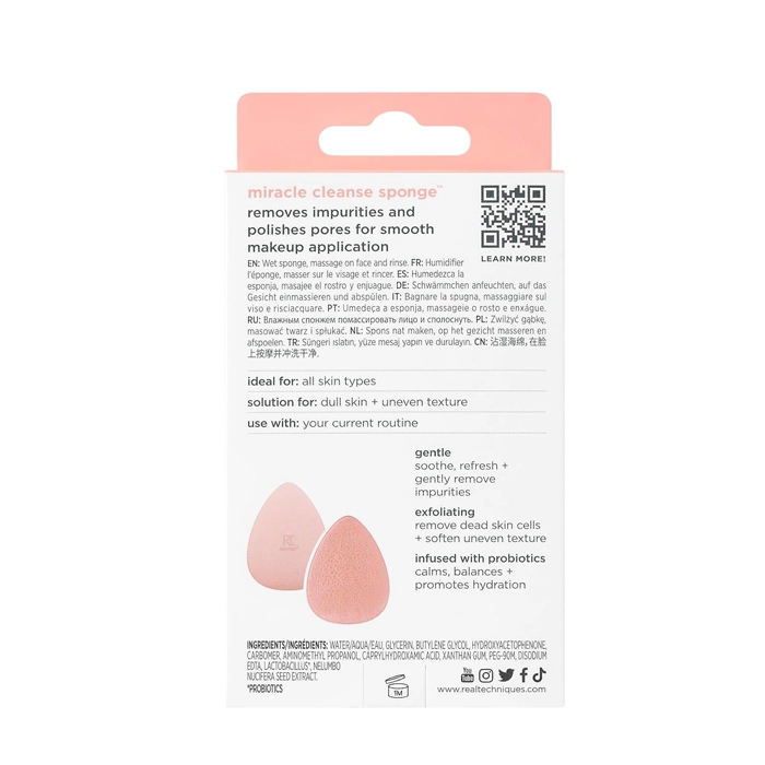  Sponge and facial cleanser and skin care tool - Real Techniques 