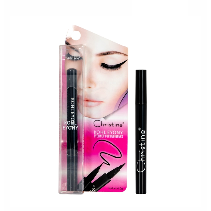  Black liquid eyeliner for eyeliner 4 gm - Christine 