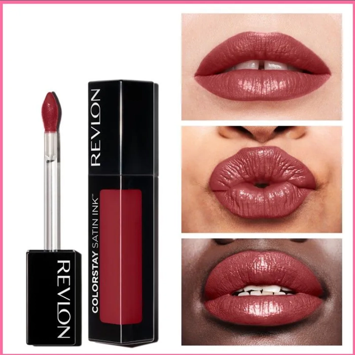 Colorstay Satin Ink Liquid Lipstick 005 Silky Sienna - Revlon 